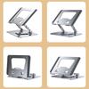 Adjustable Two Axises Laptop Cooling Stand Foldable Aluminum Alloy Frame 360 Swivels Base Ergonomic Desktop Suspension For 10 17" Devices