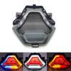 Smoked Rear Brake Light Universal LED Tail Lamp Turn Signal Lamp for Motorcycles Improve Visibility Road Safety for R3