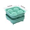 Ice Ball Molds For Whiskey - Set Of 4 Round Ice Sphere Maker, Make Large Iced Cube Trays With Cover, Silicone Ices Tray