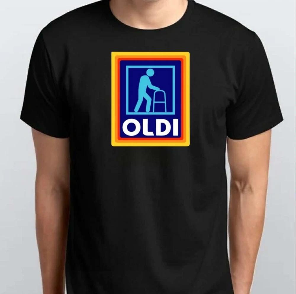 Fathers Day Mens Funny Oldi Parody TSHIRT S M L XL XXL 3 4 XL Black White S