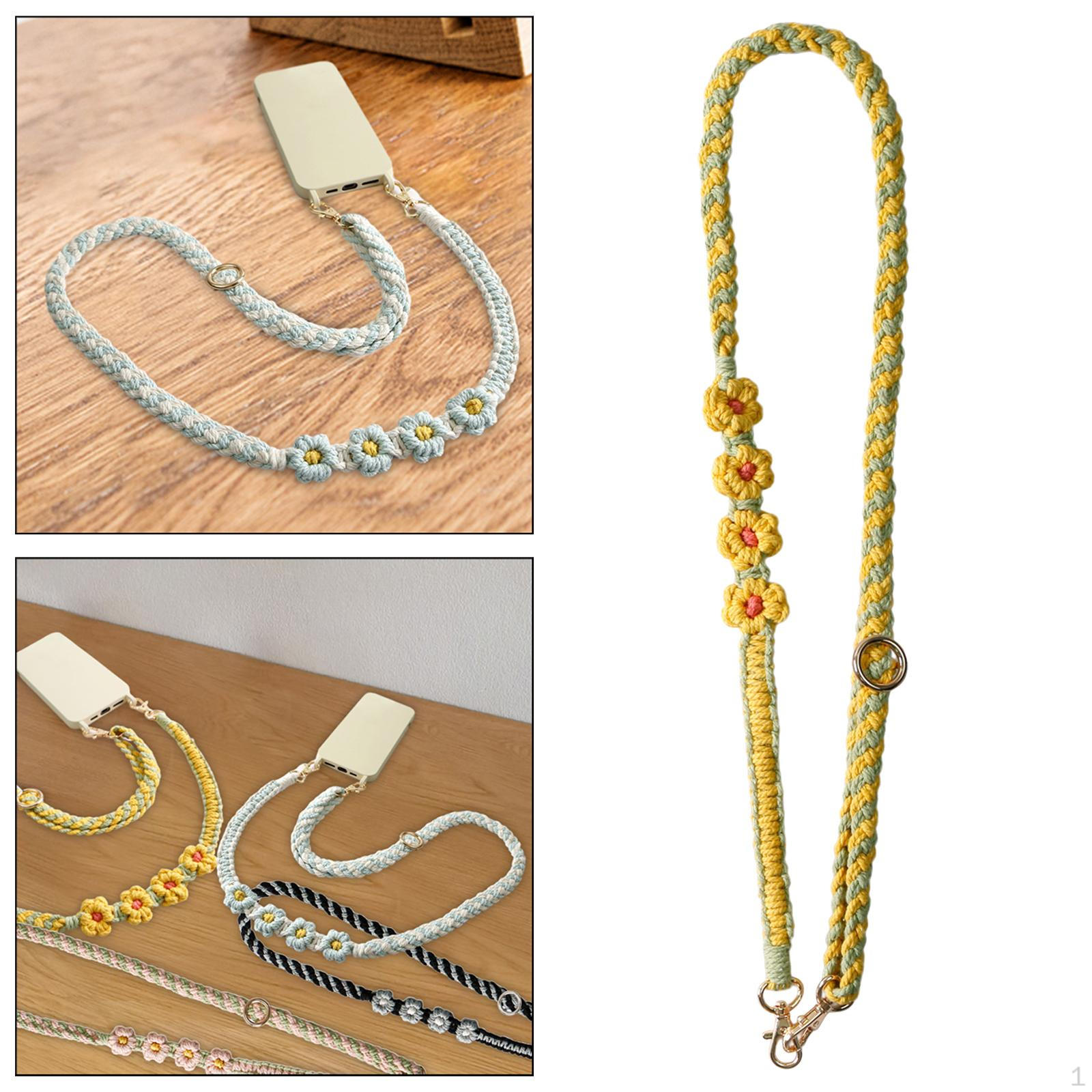 Kaufe Makramee Boho Crossbody Tasche Gurt Handy Lanyards