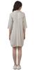 Moomaya Short Collar Rayon Dress Embroidered Tunic Mini Dress Women Swing