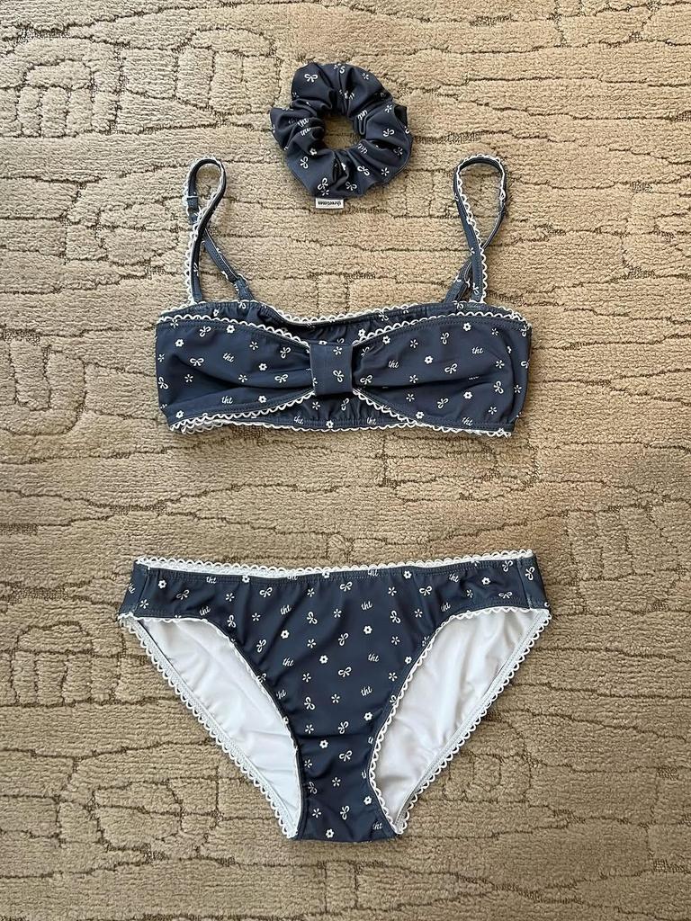 Women's Sexy Printed Sleeveless Halter Triangle Bikini with Chest Pads - Tight-Fitting Two-Piece Swimsuit.