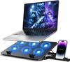 Laptop Cooling Pad, Laptop Cooler 6 Quiet Fans for 12"-17" Laptops, Laptop Cooler Stand, Gaming Laptop Fan Cooling Pad Slim