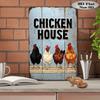 Metal Poster Wall Art Vintage Chicken Coop Decor Farmhouse Humor Sign