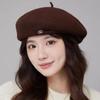 Women's Wool Beret, Warm in Autumn and Winter, Personalized Literary and Artistic Painter Hat, Star Anise Hat