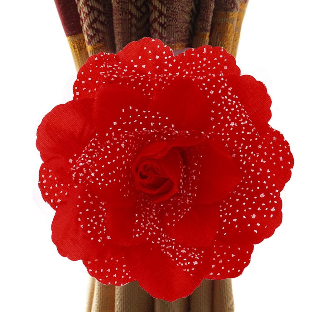 Kaufe 1 Stück Klassische Pfingstrose Blume Fenster Vorhang Gurt Schnalle Halter Raffhalter Seil zum Preis ab 2.06