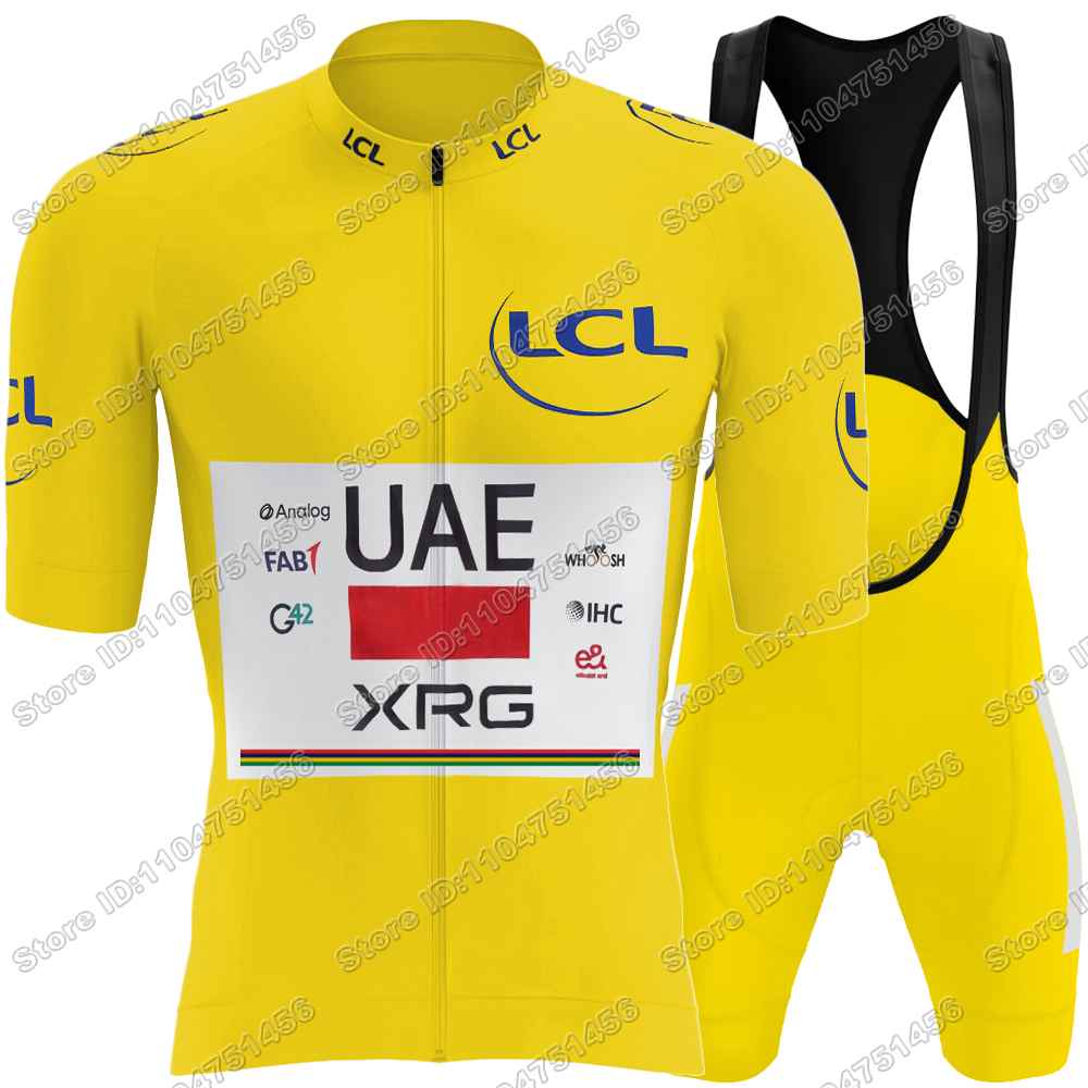 Team Tadej Pogačar Radtrikot Set Italien Frankreich Spanien Schweiz Tour Radsportbekleidung Herren Rennrad Trikot Trägerhose