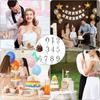 Stainless Steel Metal Number Candle Holders Number 0-9 Cake Candlestick  Birthday Celebration