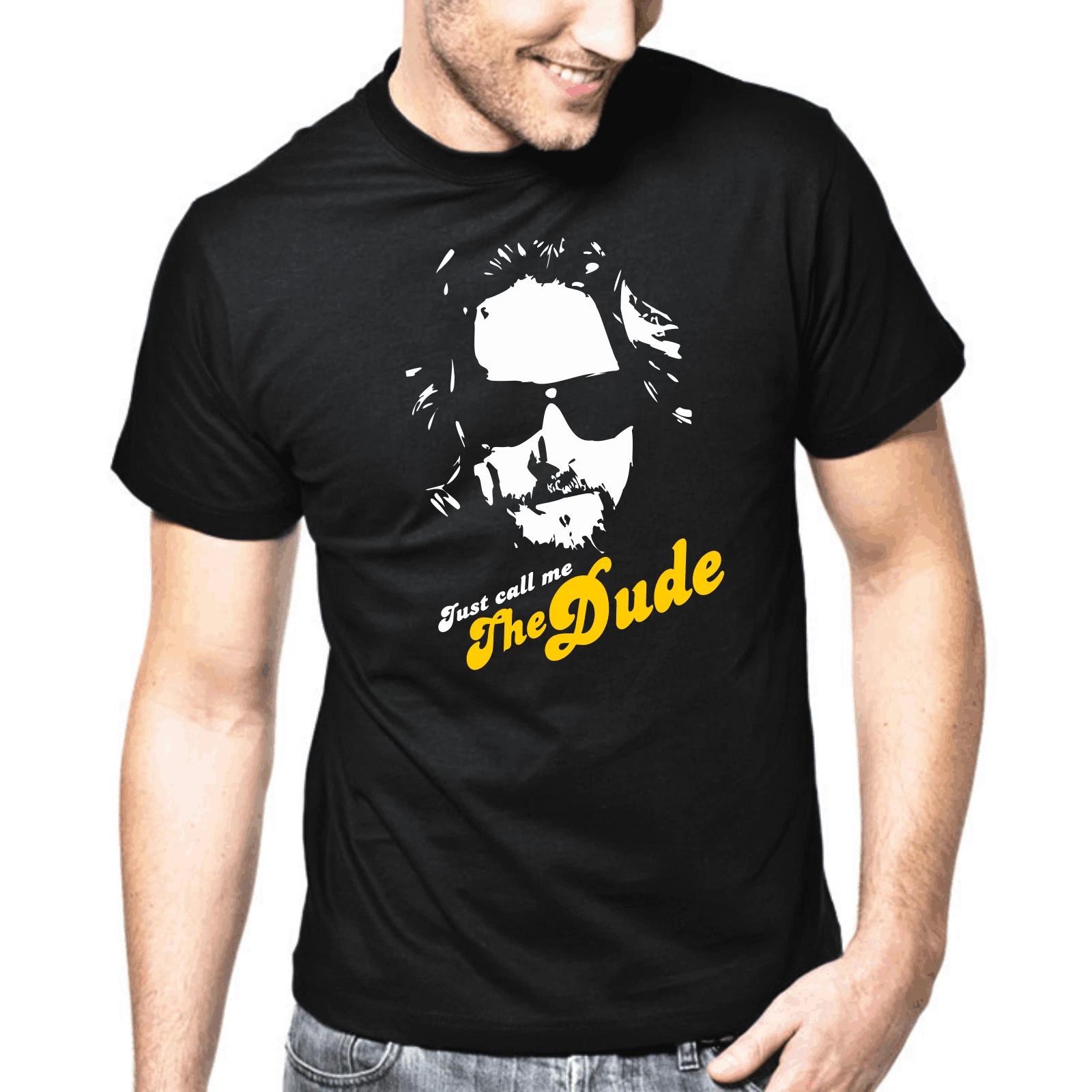 Men s and Women s T-shirts Just Call Me The Dude Lebowski Movie Cult Retro Fan Gift S