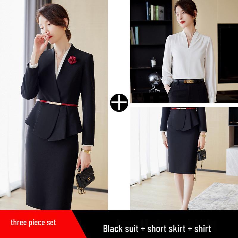 Luxury Women's Professional Suit Set for Beauty Salons, Jewelry Stores, and Medical Receptionists