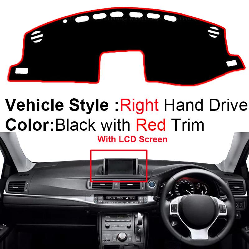 Car Inner Dashboard Cover For Lexus CT 200h 2011 - 2019 CT200h Auto Dash Mat Carpet Cape Sun shade Dashmat Pad 2018 2017 2016