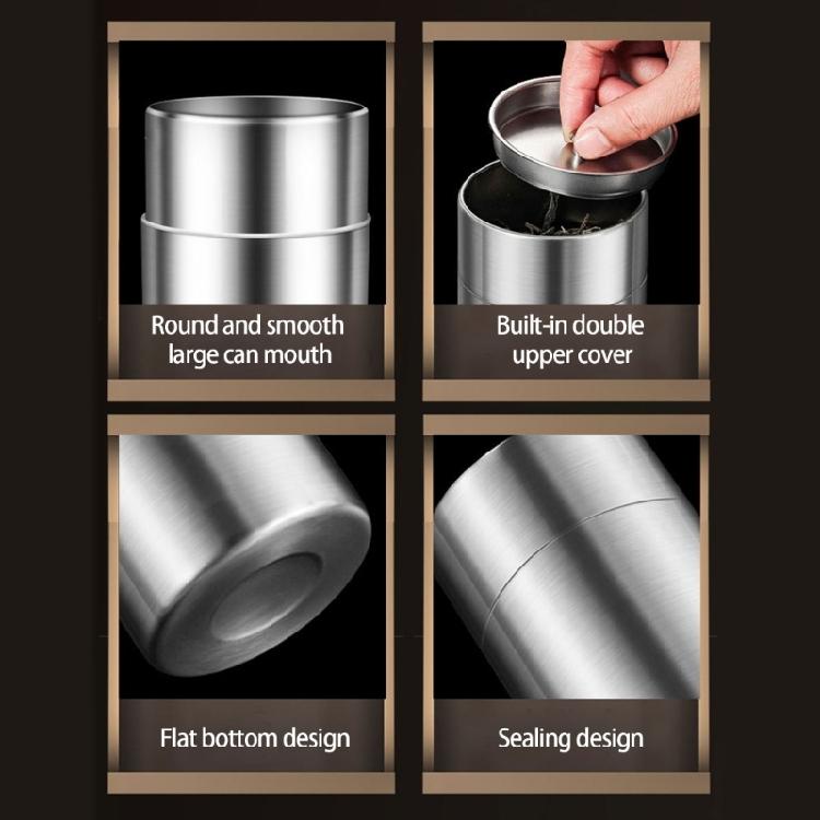 Stainless Steel Coffee Bean Canister With Leak Proof Seal For Storing Teas Nut Spices Camping Hiking Kitchen Essential