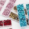 1Box Mix Sizes Ss6-ss20 Glass Non Hot Fix Rhinestone Flat Back Crystal Stone Strass Glitters Nail Diamond For DIY Garment