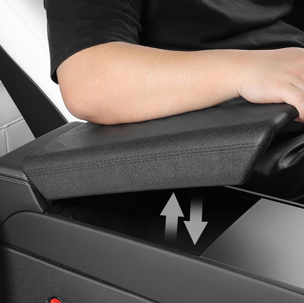 TESY Central Armrest Cover for Tesla Model YL Y Juniper Launch Model 3 Highland TPE Soft Case Center Console Lid Accessories