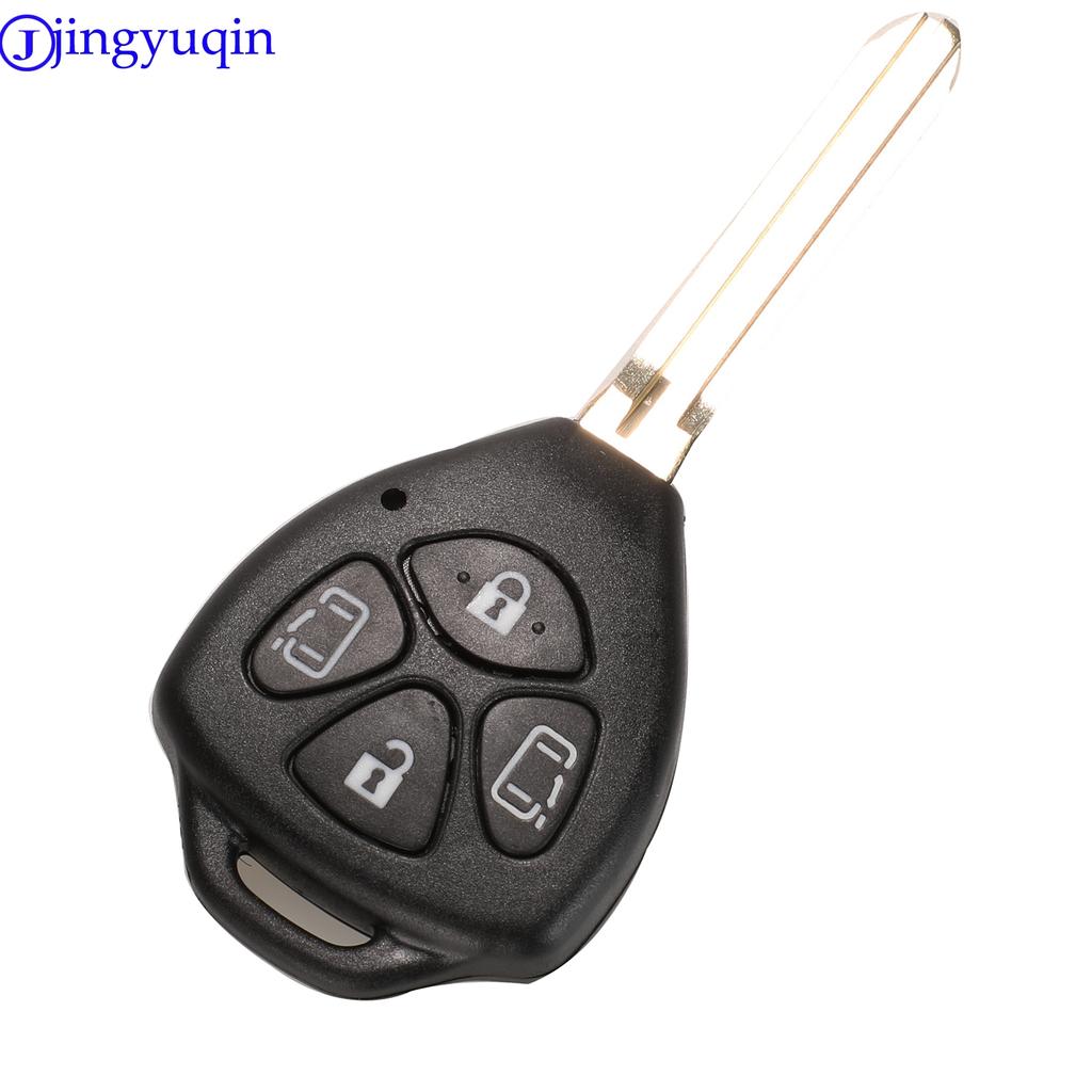 Jingyuqin 10p 4B Remote Car Key Shell Case Cover Fob Replacement For Toyota Camry Avalon Corolla Matrix RAV4 Venza Yaris 3+1