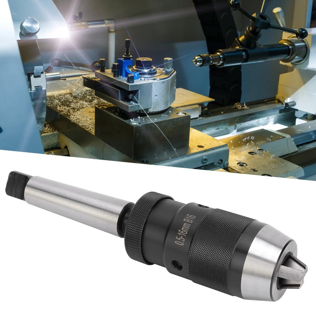0.5‑16mm Keyless Drill Chuck Keyless Drill Chuck Morse Taper Quick Release for Column Drilling Machine MT3‑B16 0.5‑16mm