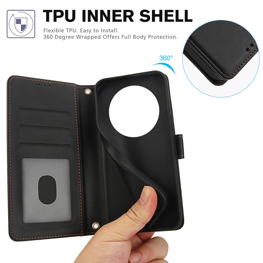 SY-003 For Realme 12 4G/12+ 5G/Narzo 70 5G/Narzo 70 Pro 5G/P1 5G Case PU Leather Phone Wallet Cover with Hand Strap