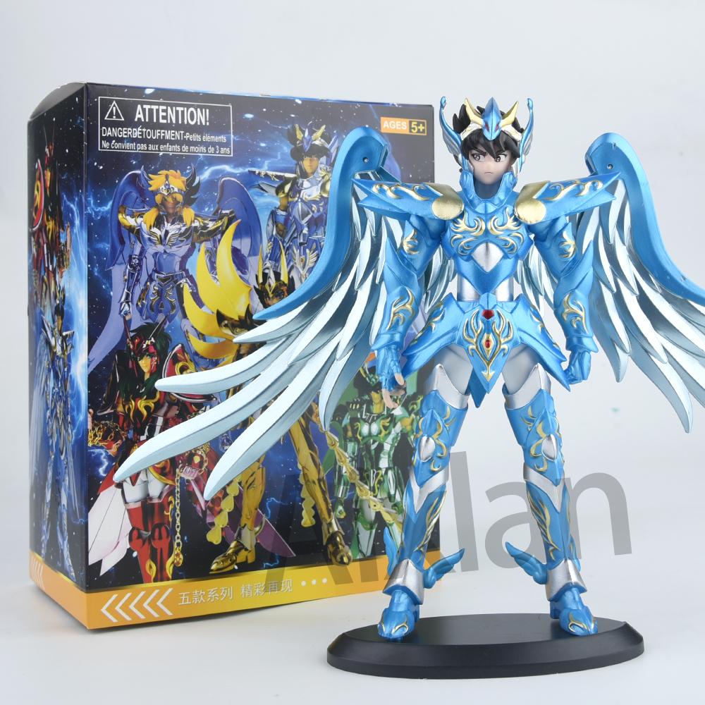 Aixlan 5PCS SET Saint Seiya Figure God Tenma God Hyoga 19CM  Saint PVC Action Figure Amine Toy Birthday Gift Ollectible Figurine