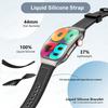LAXASFIT New Bluetooth Call Smart Watch for Men 2.01" HD Curved Screen Sports Watch Health Monitor Smart Watch for Android iOS 2