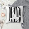 Cr7 Fußball Juve Schwarz Cristiano Ronaldo Quadratischer Kissenbezug Kissenbezug Kundenspezifischer dekorativer Kissenbezug für Sitz 45x45cm