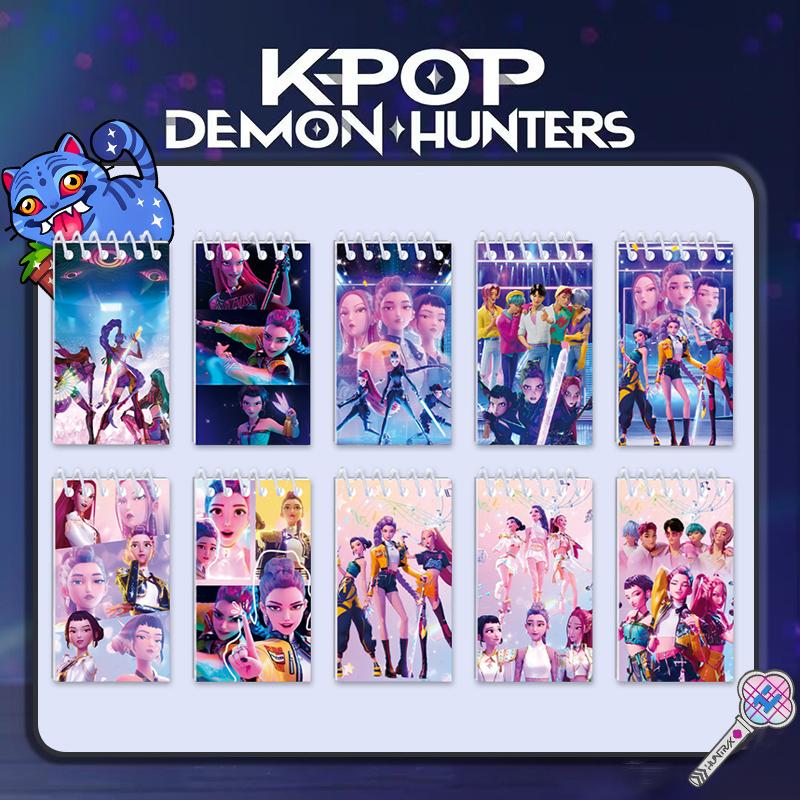 Kpop Demon Huntrix Notizbuch, 56-80 Seiten, Schulbedarf, Anime- und Kpop-Papiernotizbuch für Schüler, Kpop-Fans, Geschenkidee