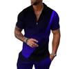European & American Summer Men's Casual Short Sleeve and Shorts Set