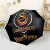 Galatasaray1 Customize Text Umbrella Automatic Umbrella Sturdy 8-Rib Shaft Durable Plastic Iron All-Season Umbrella for Travel Fashion Lovers