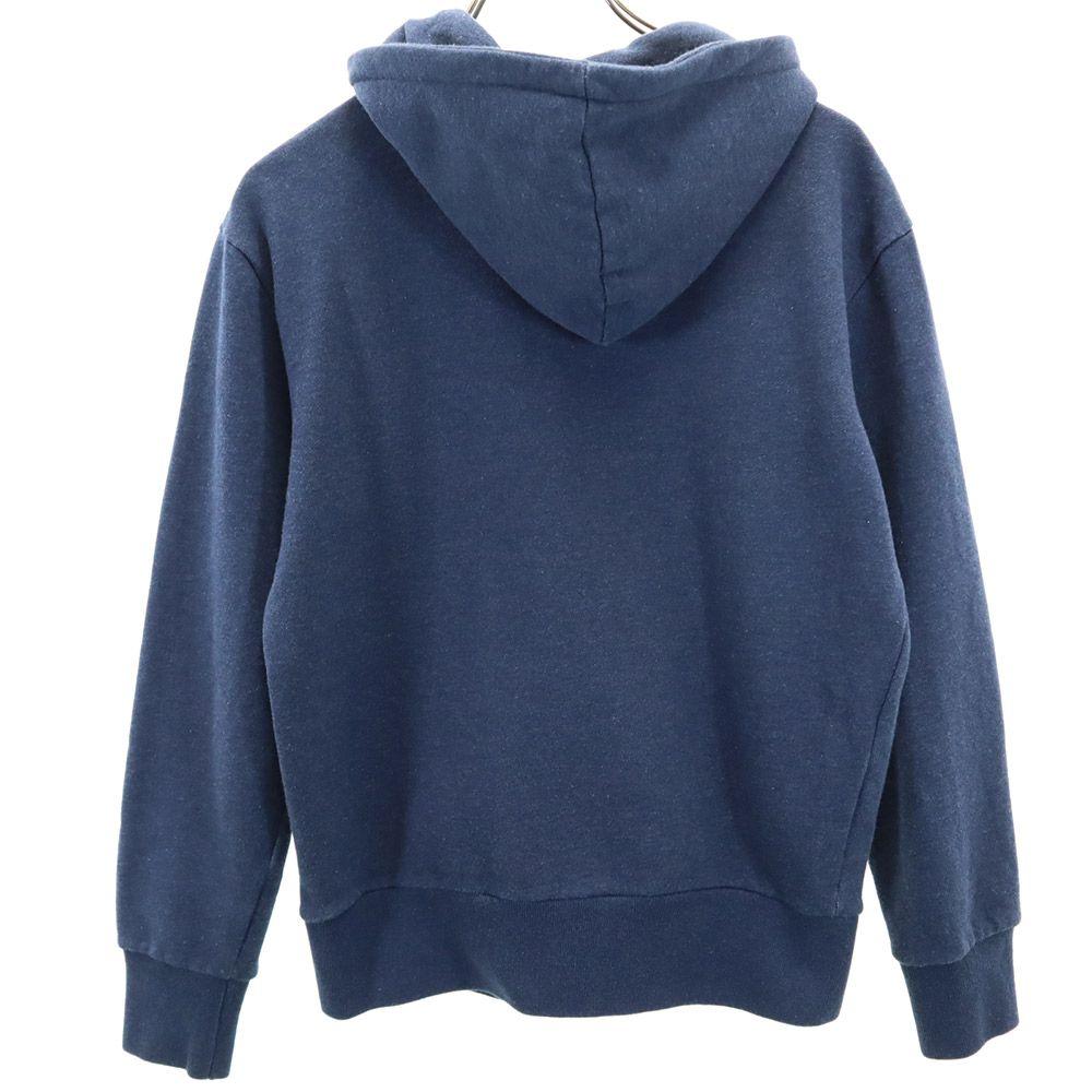 Kitsune' Tee Long sleeve Zip hoodie S Navy sweat Men's Used