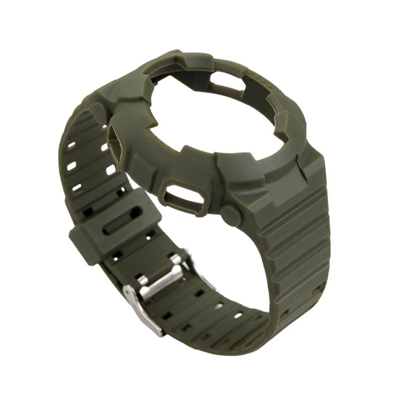 Silicone Watch Case Strap for Casio Watchband Bezel GA-100/110/120/140 GD-100/110/120 5081 5229 scrub/Transparent TPU Accessorie