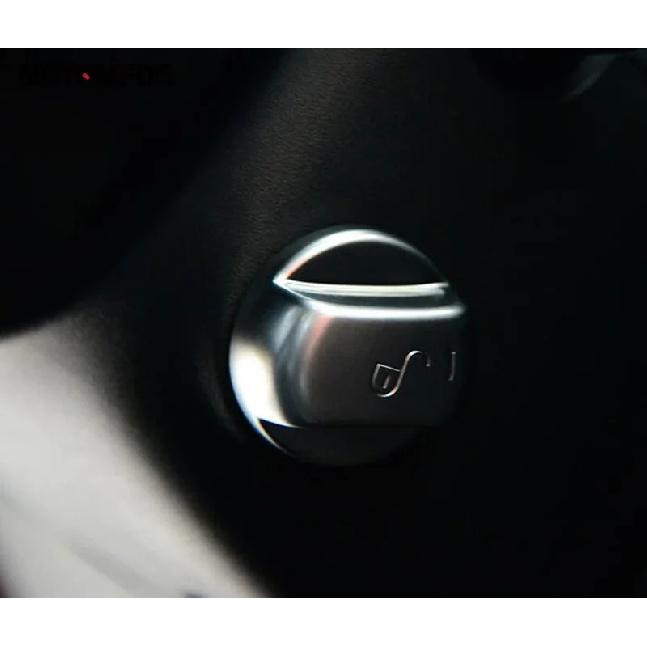 Car Engine Start Stop Switch Button Ring Ignition Key Cover Trim For Jaguar F-Pace 2016-2024 2025 Matte Interior Accessories