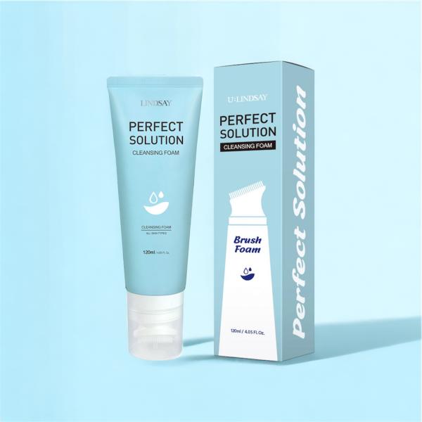 LINDSAY Perfect Solution Pore Blackhead Sebum Brush Cleansing Foam 120ml