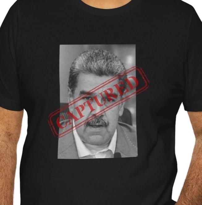 Maduro Captured Face Photo Tee | Stamped Portrait Graphic Tee 2XL