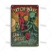 Vintage Surfing Metal Tin Sign Wall Decor 20x30cm