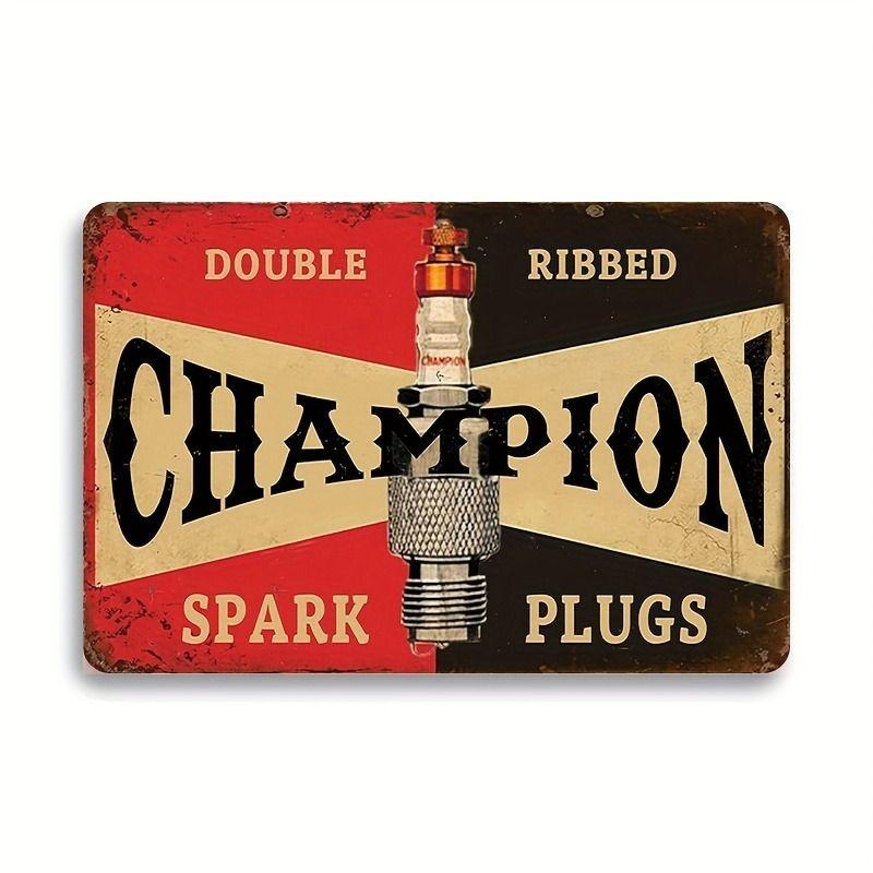 Vintage Female Silhouette Metal Tin Sign for Bar & Garage