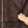 Faux Fur All-in-one Men's Jacket Long Sleeve Faux Fur Thick