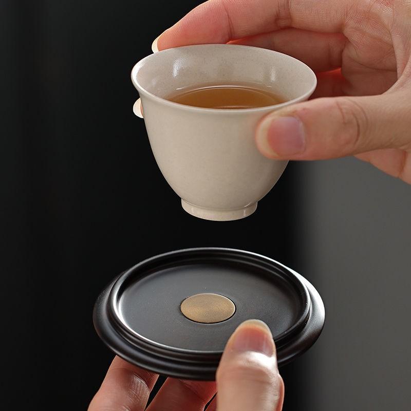 Black Ebony Wood Tea Coaster Set Heat Resistant Cup Mat Office Gongfu Ceremony Chinese Style Carved
