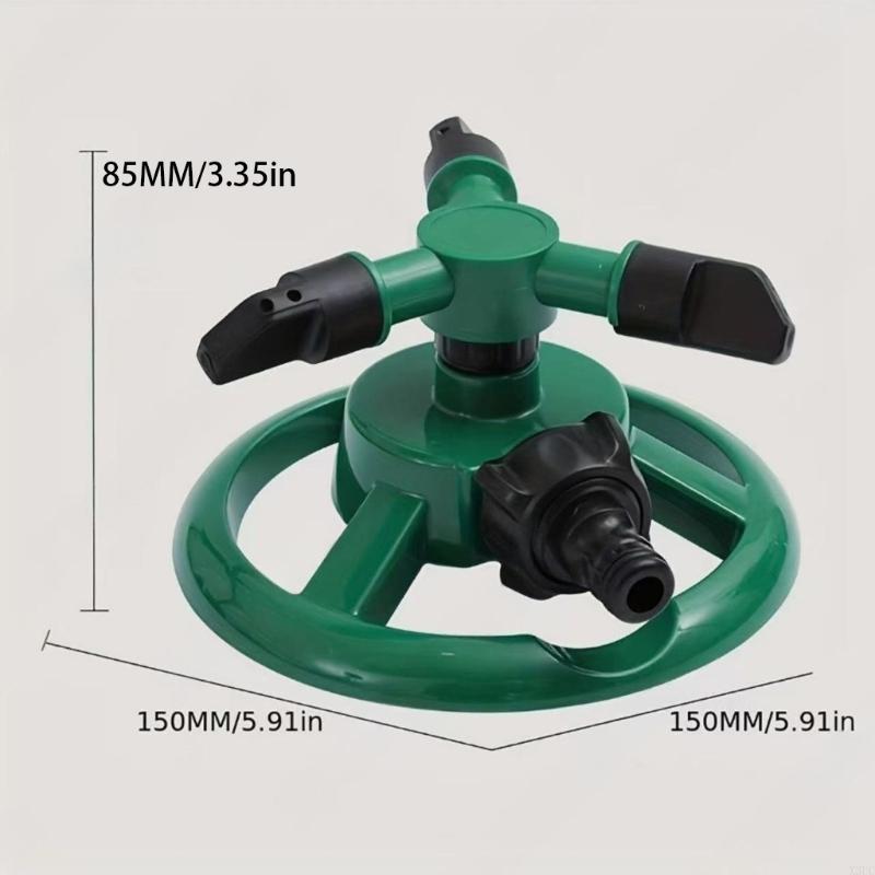 Drehbarer Wassersprenger Garten Rasen Automatischer Sprenger Gartenbewässerung Bewässerung X3UC