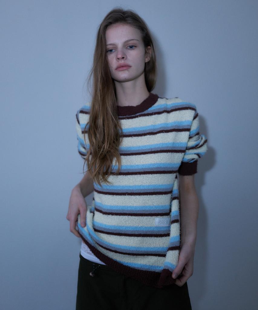 LARTIGENT L23 Boucle Stripe Knit(Yellow)
