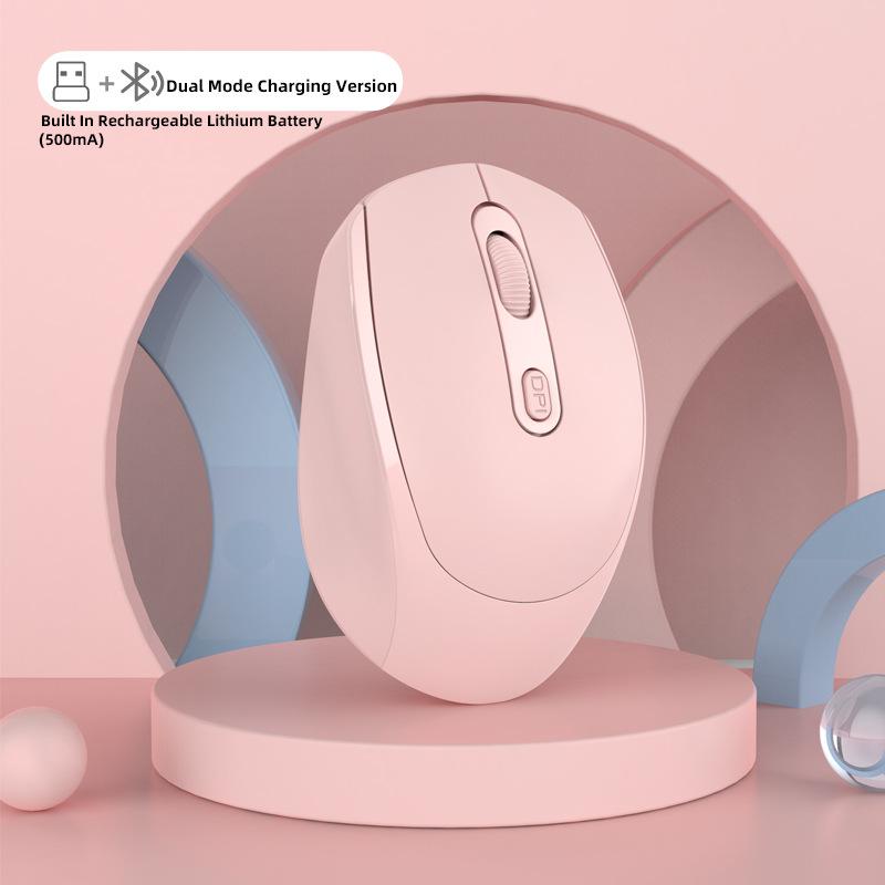  Dual Mode Wireless Bluetooth Charging Mouse With Built-in 500mA Battery And Multiple Versions Ergonomic Design