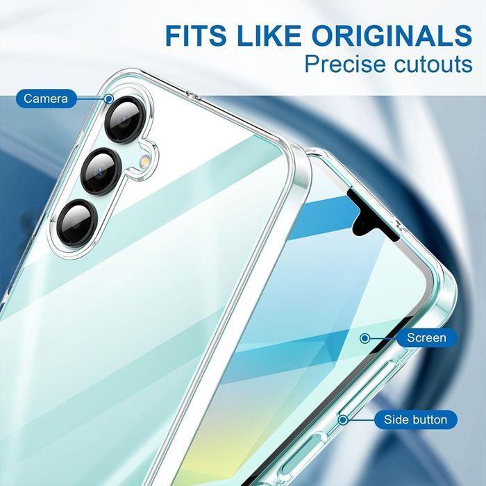 Protective Case - BOOLING - Samsung Galaxy A56 5G - Full - Transparent - Shockproof
