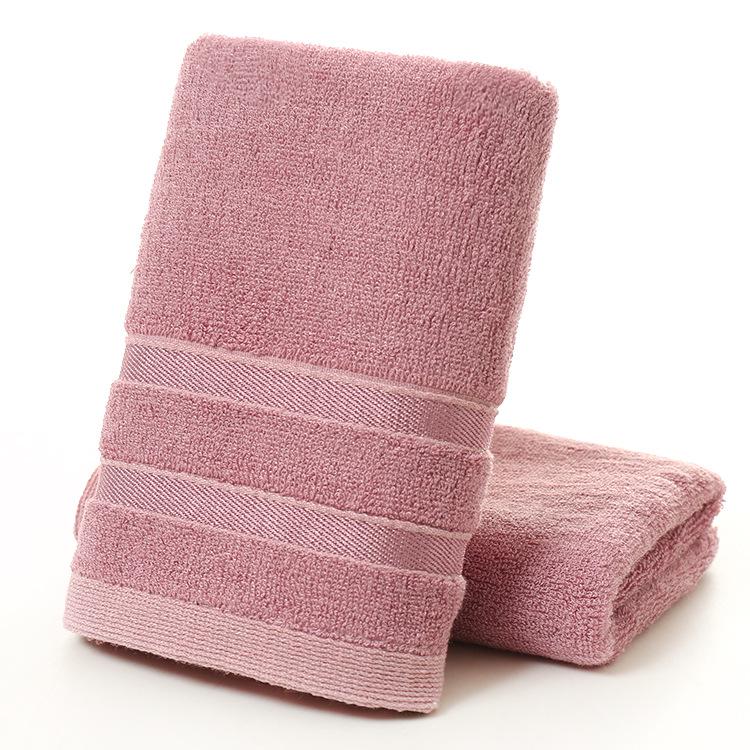 Bamboo Fiber Towel 35x75: Soft, Absorbent, Solid/Mixed Colors, Embroiderable, Ideal for Gifts or Labor Protection.