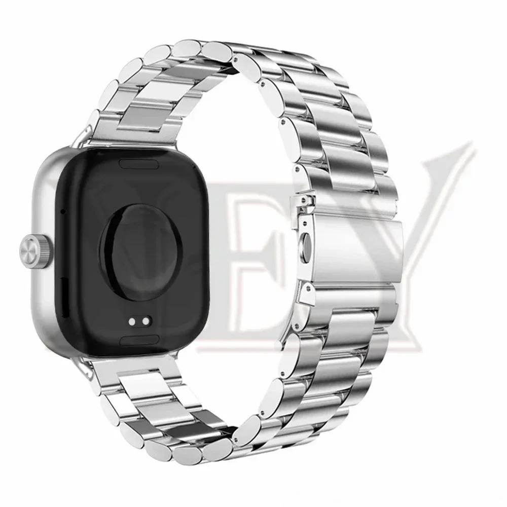 

Stainless Steel band For Redmi watch 4 strap SmartWatch wristband men metal link bracelet correa xiaomi mi band 8 pro watchbands For Redmi watch 4