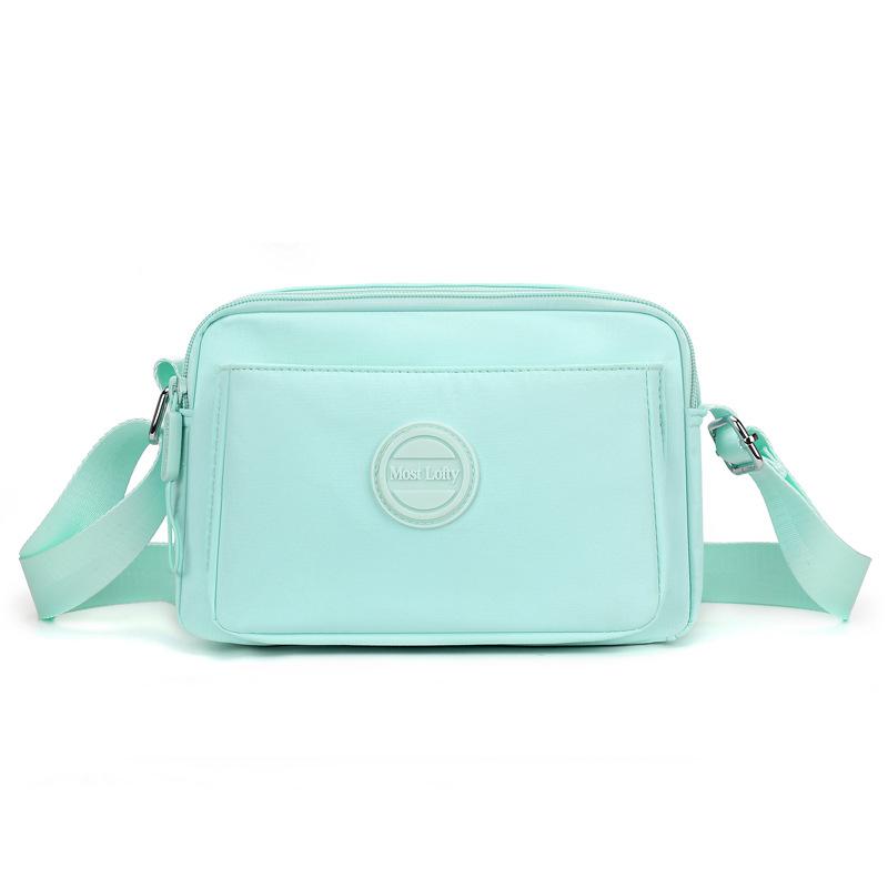 Women's Lightweight Nylon Bag Shoulder Bag Solid Color Mother Bag Crossbody Bag