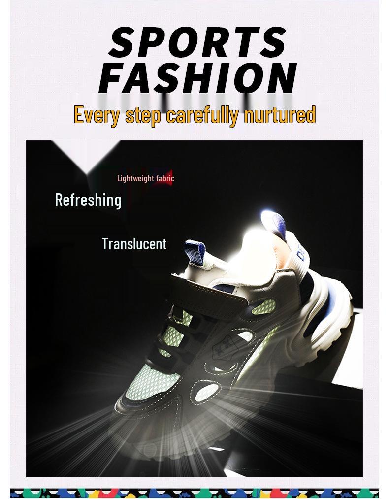 Children's Chunky Sneakers - Summer Breathable Mesh, Non-Slip Sports Shoes for Boys and Girls