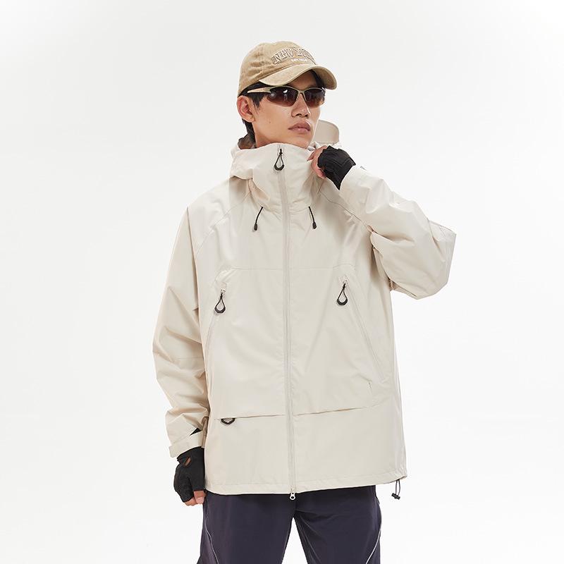 Unisex Autumn 2024 Windproof Waterproof Hiking Jacket: Stylish Single Layer Outdoor Windbreaker