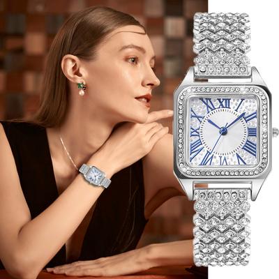 Top-Luxus-Damen-Quarzuhren, modisches Design, Damen-Armbanduhren, quadratisch, weiblich, elegante Uhr, beste Geschenke für Frau, Familie, Freund 