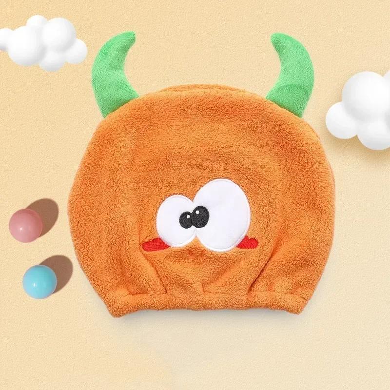 Cute Cartoon Animal Child Hair Towel Cap Drying Hat Quick-dry Microfiber Super Absorption Hair Twist  Kid Bath Hat Bathroom