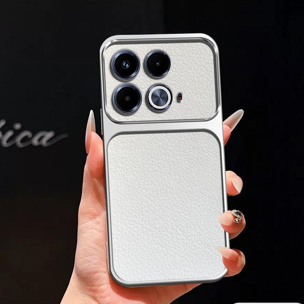 Luxury Faux Leather Case for infinix NOTE 40s,40 4G Shockproof Big Window