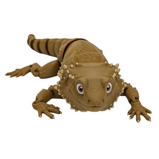 

Фигурка ящерицы, напечатанная на 3D-принтере, с подвижными суставами, фигурка ящерицы, шарнирная модель животного, игрушка-непоседа, украшение для дома, офиса, настольный декор A